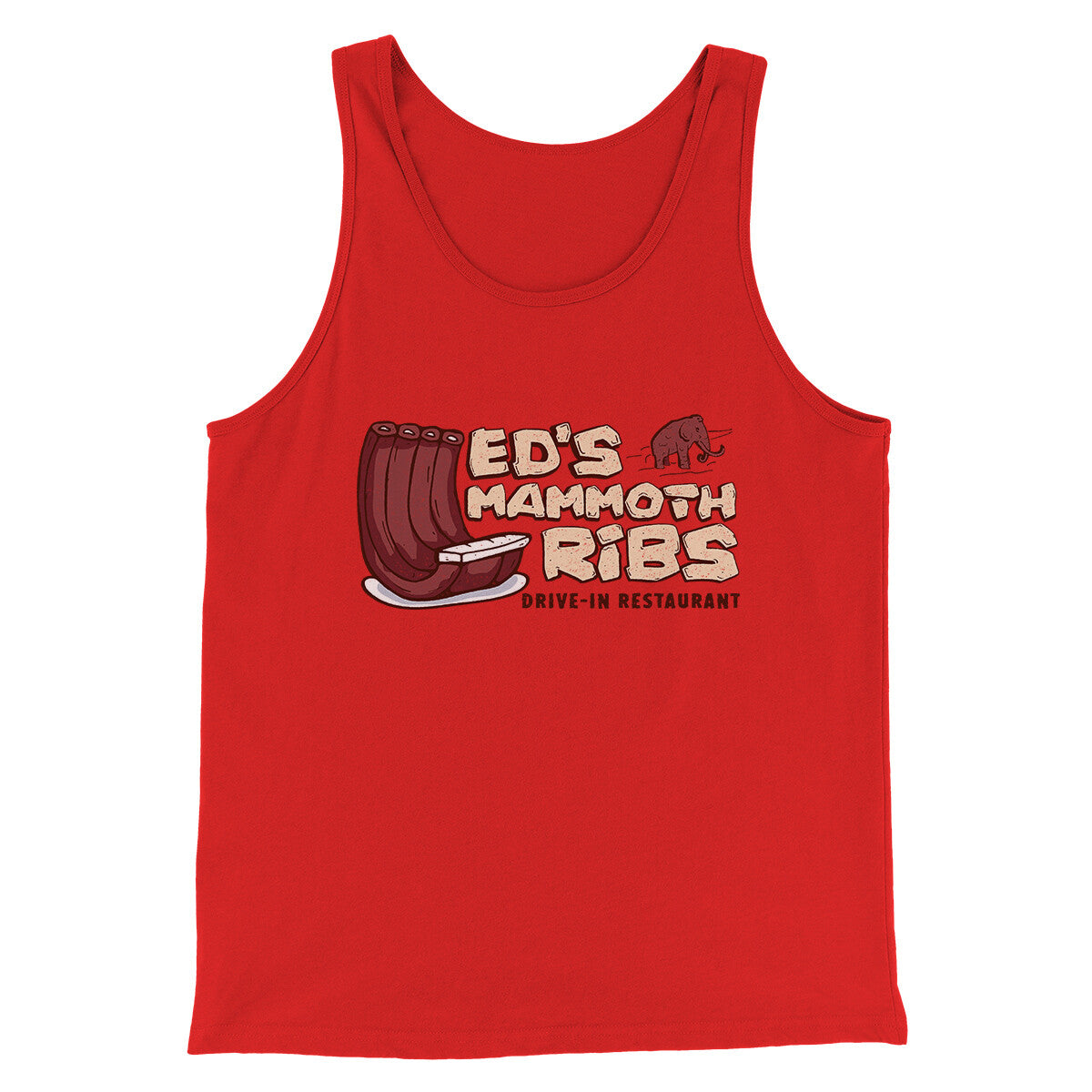Ed's Mammoth Ribs Men/Unisex Tank Top | Funny Shirt from Famous In Real Life