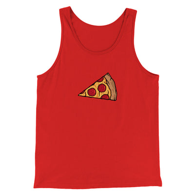Pizza Slice Couple's Shirt Men/Unisex Tank Top Red | Funny Shirt from Famous In Real Life