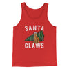 Santa Claws Men/Unisex Tank Top Red | Funny Shirt from Famous In Real Life