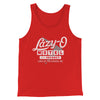 Lazy-O Motel Men/Unisex Tank Top Red | Funny Shirt from Famous In Real Life