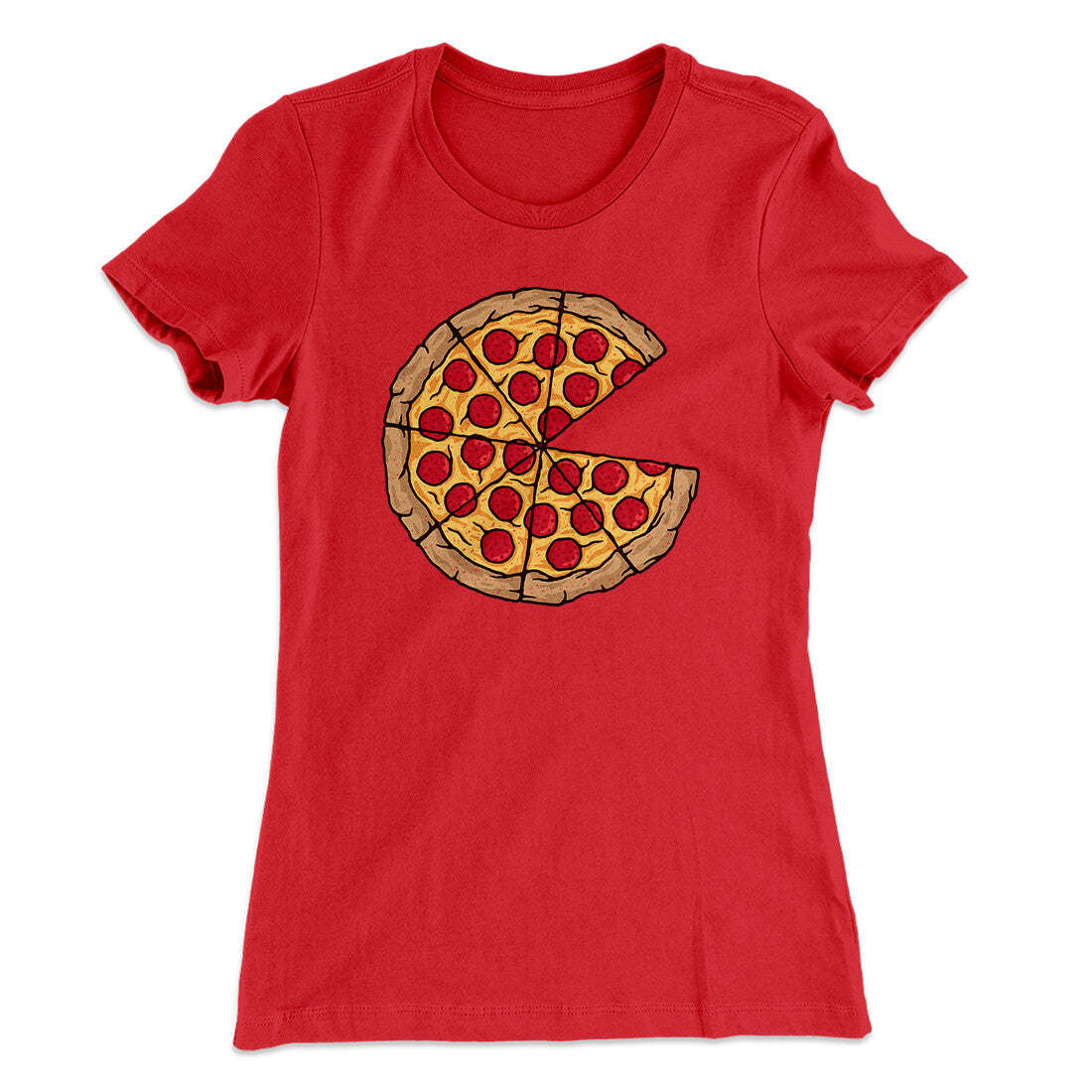 Pizza Slice Couple's Shirt Women's T-Shirt | Funny Shirt from Famous In Real Life