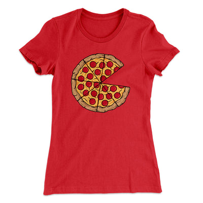 Pizza Slice Couple's Shirt Women's T-Shirt Red | Funny Shirt from Famous In Real Life