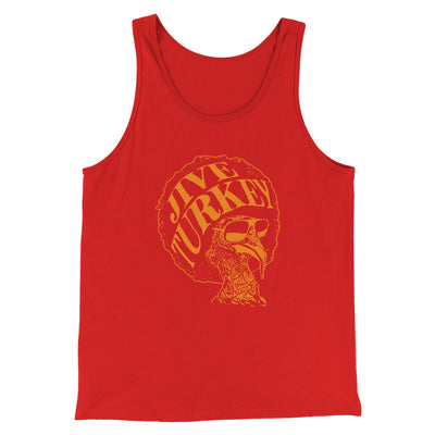 Jive Turkey Men/Unisex Tank Top Red | Funny Shirt from Famous In Real Life