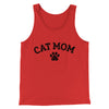 Cat Mom Men/Unisex Tank Top Red | Funny Shirt from Famous In Real Life