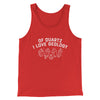 Of Quartz I Love Geology Men/Unisex Tank Top Red | Funny Shirt from Famous In Real Life