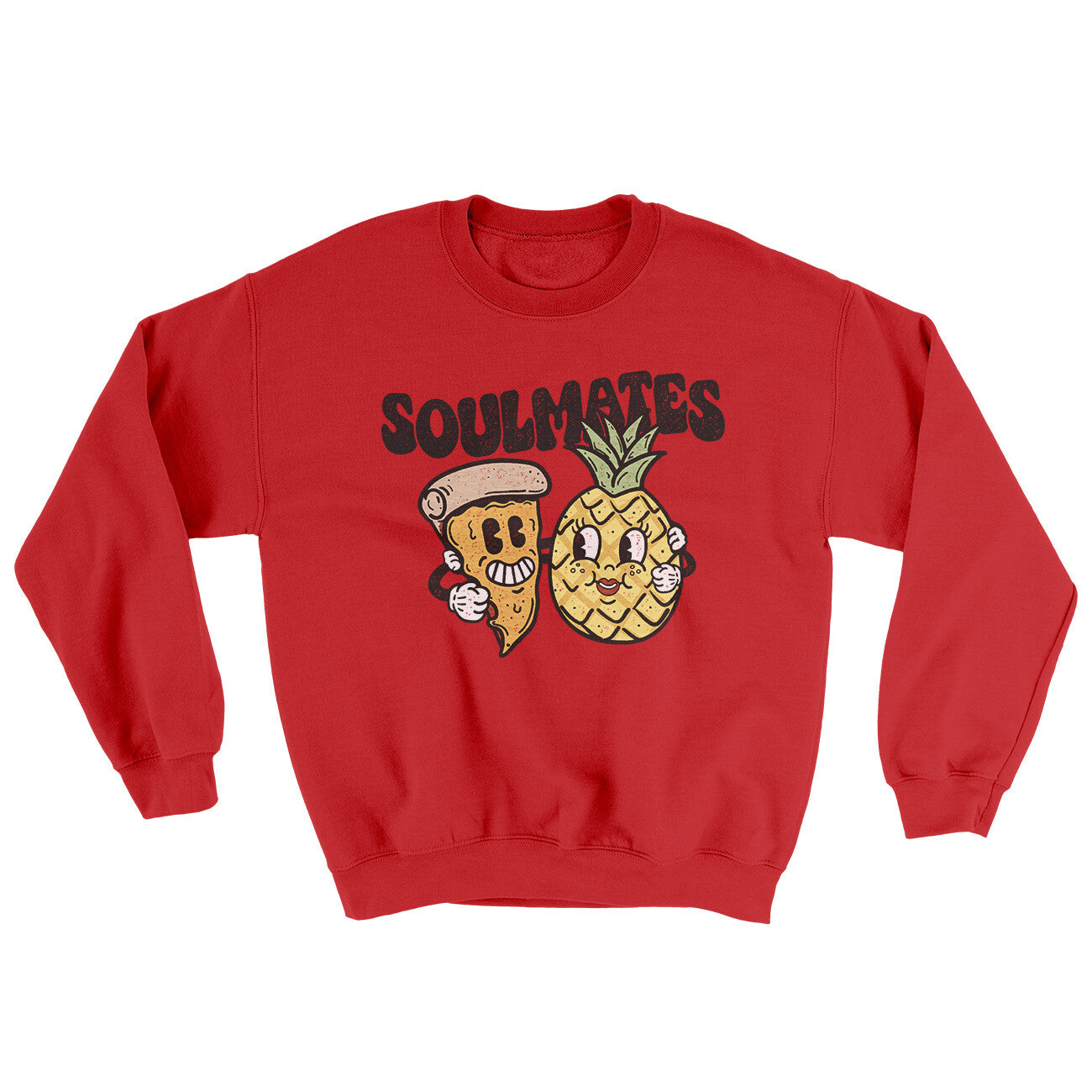 Soulmates Pineapple & Pizza Ugly Sweater | Funny Shirt from Famous In Real Life