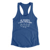 Of Quartz I Love Geology Women's Racerback Tank Royal | Funny Shirt from Famous In Real Life