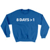 8 Days > 1 Ugly Sweater Royal | Funny Shirt from Famous In Real Life