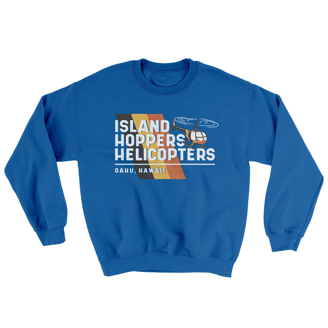 Island Hoppers Helicopters Ugly Sweater | Funny Shirt from Famous In Real Life