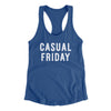 Casual Friday Funny Women's Racerback Tank Royal | Funny Shirt from Famous In Real Life