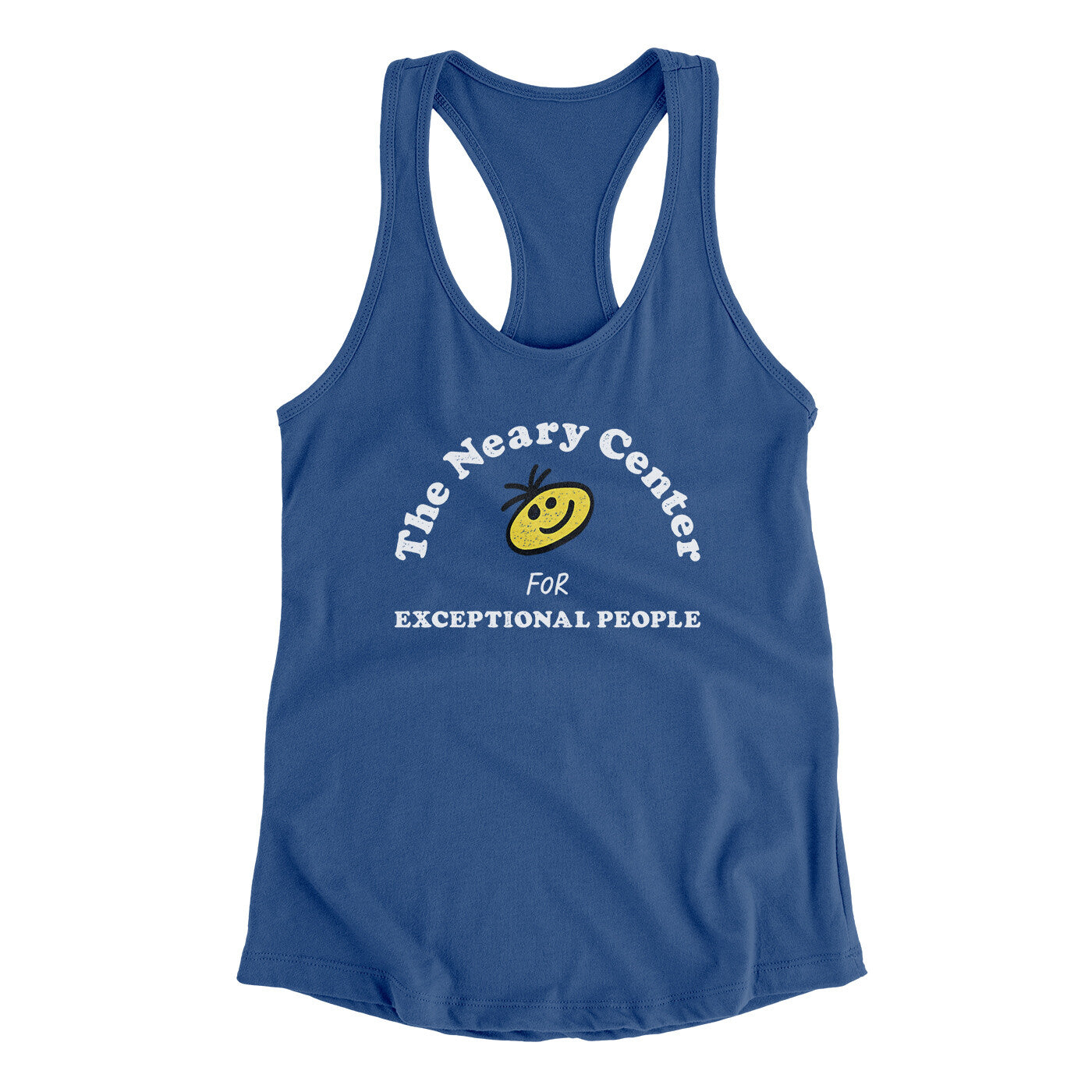 The Neary Center For Exceptional People Women's Racerback Tank Royal | Funny Shirt from Famous In Real Life