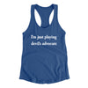 I’m Just Playing Devil’s Advocate Funny Women's Racerback Tank Royal | Funny Shirt from Famous In Real Life