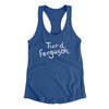 Turd Ferguson Women's Racerback Tank Royal | Funny Shirt from Famous In Real Life
