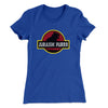 Jurassic Purr Women's T-Shirt Royal | Funny Shirt from Famous In Real Life