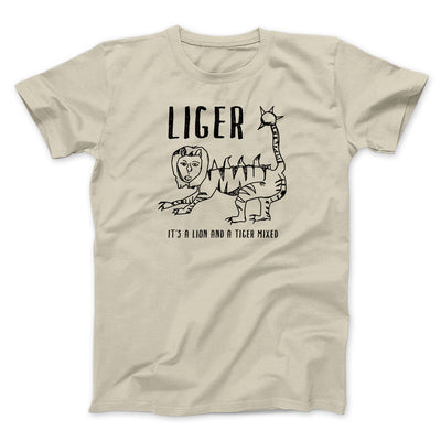 Liger Men/Unisex T-Shirt Sand | Funny Shirt from Famous In Real Life