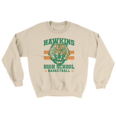 Hawkins Tigers Basketball Ugly Sweater Sand | Funny Shirt from Famous In Real Life