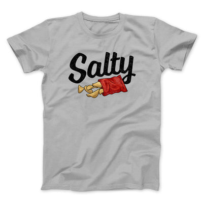 Salty Chips Funny Men/Unisex T-Shirt Silver | Funny Shirt from Famous In Real Life