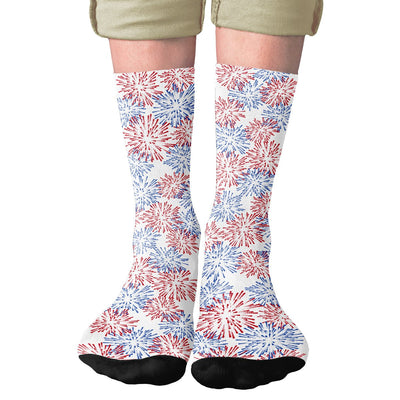 Fireworks Adult Crew Socks | Funny Shirt from Famous In Real Life