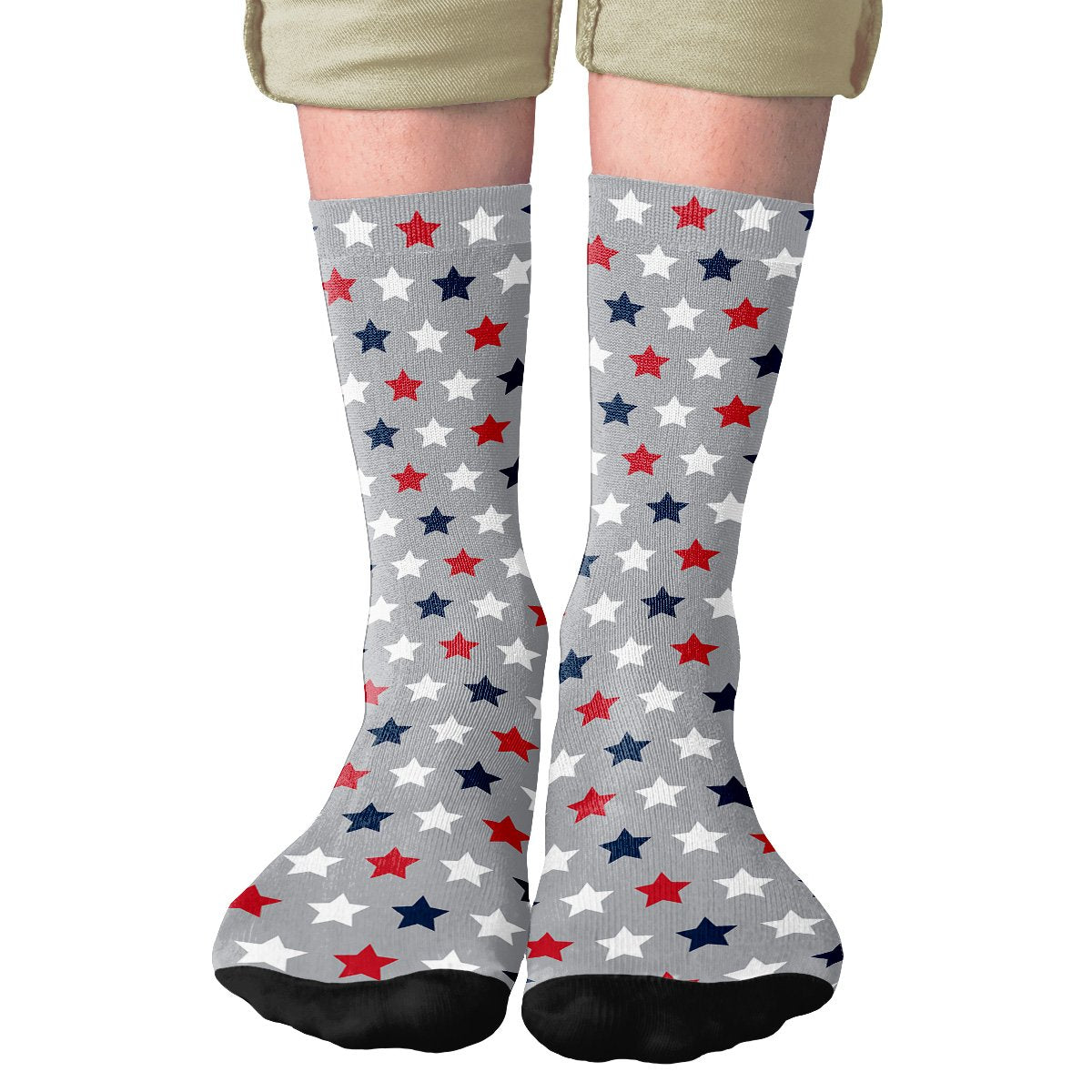 USA Stars Adult Crew Socks | Funny Shirt from Famous In Real Life