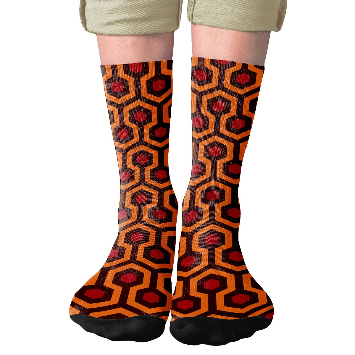 The Overlook Hotel Carpet Adult Crew Socks | Funny Shirt from Famous In Real Life