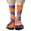 Blue & Orange Tie Dye Adult Crew Socks | Funny Shirt from Famous In Real Life