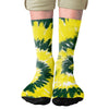 Green & Yellow Tie Dye Adult Crew Socks | Funny Shirt from Famous In Real Life