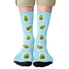 8 Bit Avocado Adult Crew Socks | Funny Shirt from Famous In Real Life