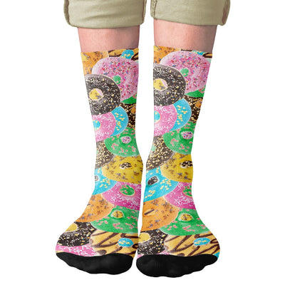 Donuts Adult Crew Socks | Funny Shirt from Famous In Real Life