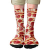 Pepperoni Pizza Adult Crew Socks | Funny Shirt from Famous In Real Life