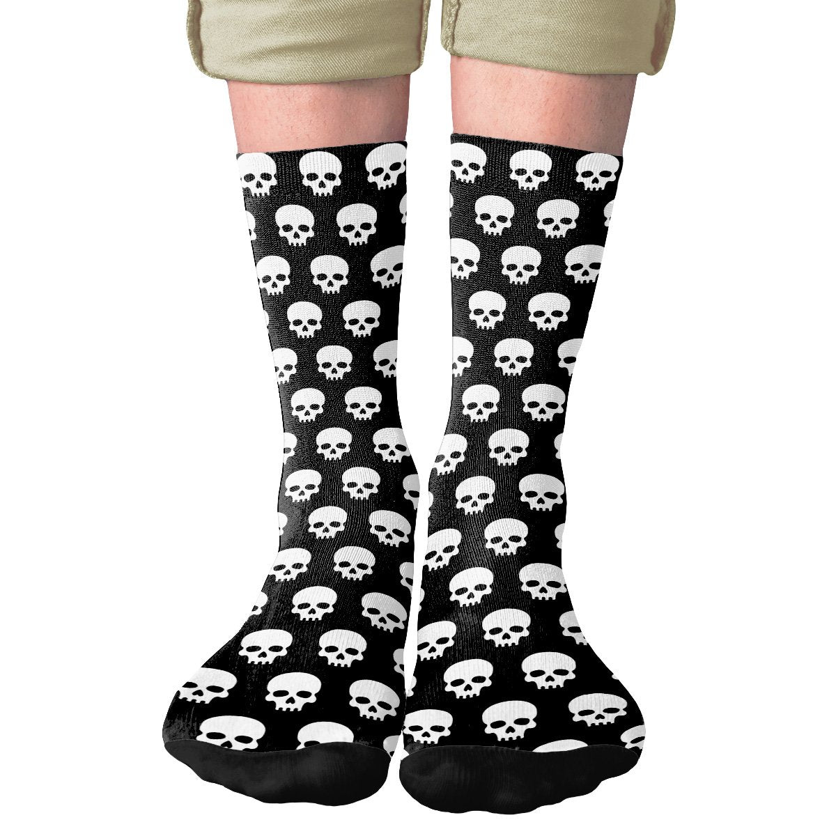 Skulls Adult Crew Socks | Funny Shirt from Famous In Real Life