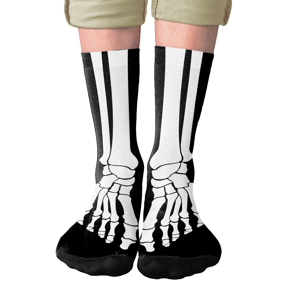 Skeleton Adult Crew Socks | Funny Shirt from Famous In Real Life