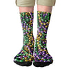 Mardi Gras Beads Adult Crew Socks | Funny Shirt from Famous In Real Life