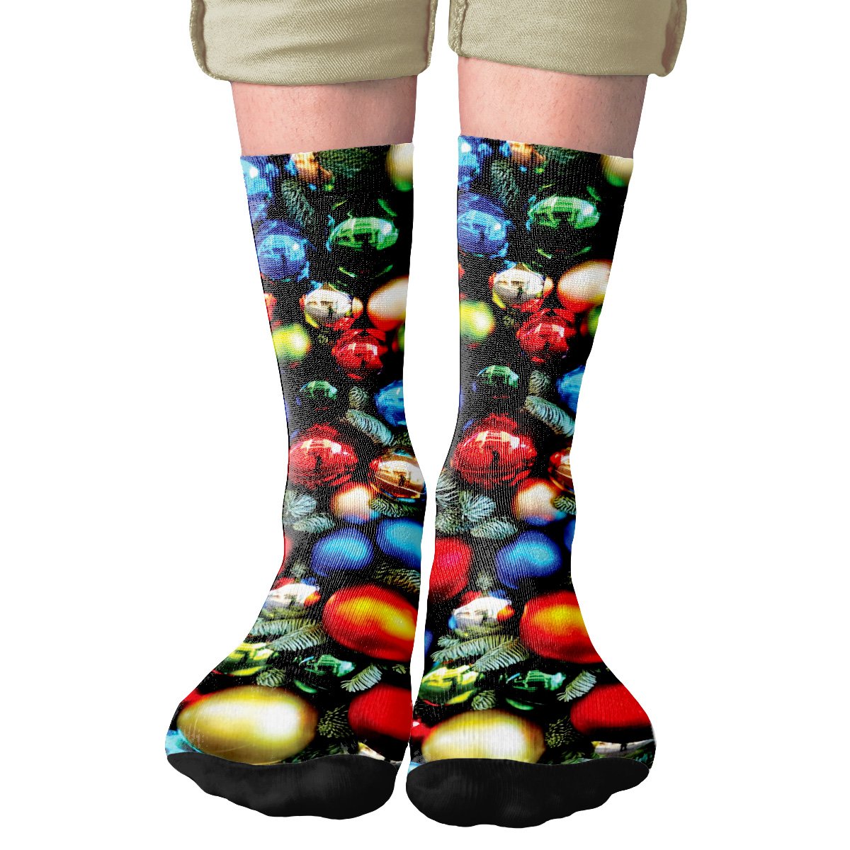 Christmas Ornament Adult Crew Socks | Funny Shirt from Famous In Real Life