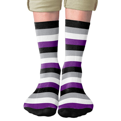 Ace Stripes Adult Crew Socks | Funny Shirt from Famous In Real Life
