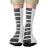 Piano Keys Adult Crew Socks | Funny Shirt from Famous In Real Life