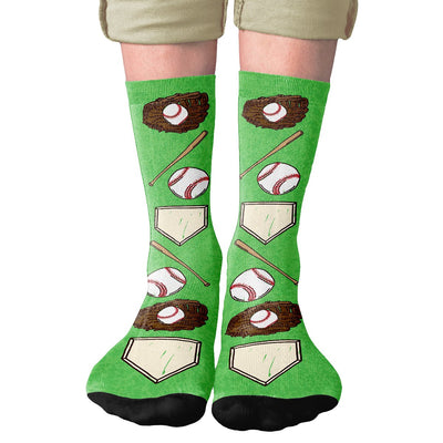 Baseball Adult Crew Socks | Funny Shirt from Famous In Real Life