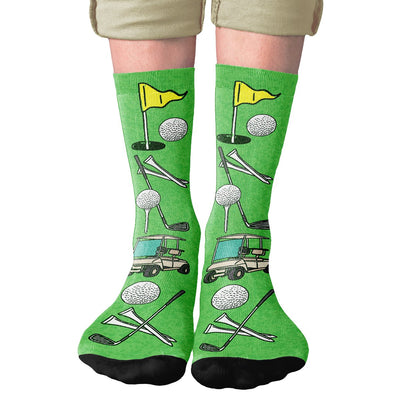 Golfing Adult Crew Socks | Funny Shirt from Famous In Real Life