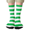 Striped St. Patrick's Day Adult Crew Socks | Funny Shirt from Famous In Real Life
