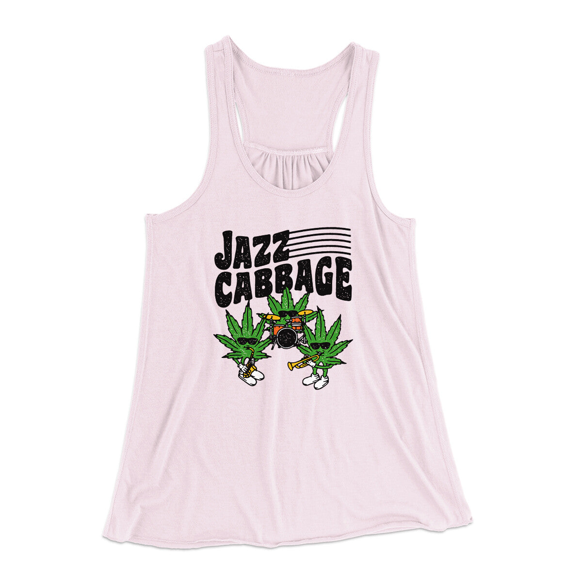 Jazz Cabbage Funny Women's Flowey Racerback Tank Top | Funny Shirt from Famous In Real Life