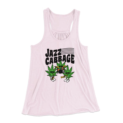 Jazz Cabbage Funny Women's Flowey Racerback Tank Top Soft Pink | Funny Shirt from Famous In Real Life