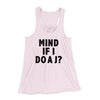 Mind If I Do A J Women's Flowey Racerback Tank Top Soft Pink | Funny Shirt from Famous In Real Life