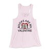 Books Are My Valentine Women's Flowey Racerback Tank Top Soft Pink | Funny Shirt from Famous In Real Life