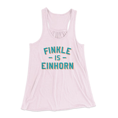 Finkle Is Einhorn Women's Flowey Racerback Tank Top Soft Pink | Funny Shirt from Famous In Real Life