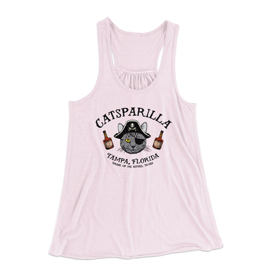 Catsparilla Women's Flowey Racerback Tank Top Soft Pink | Funny Shirt from Famous In Real Life