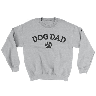 Dog Dad Ugly Sweater Sport Grey | Funny Shirt from Famous In Real Life