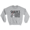 Sharks With Frickin’ Laser Beams Ugly Sweater Sport Grey | Funny Shirt from Famous In Real Life