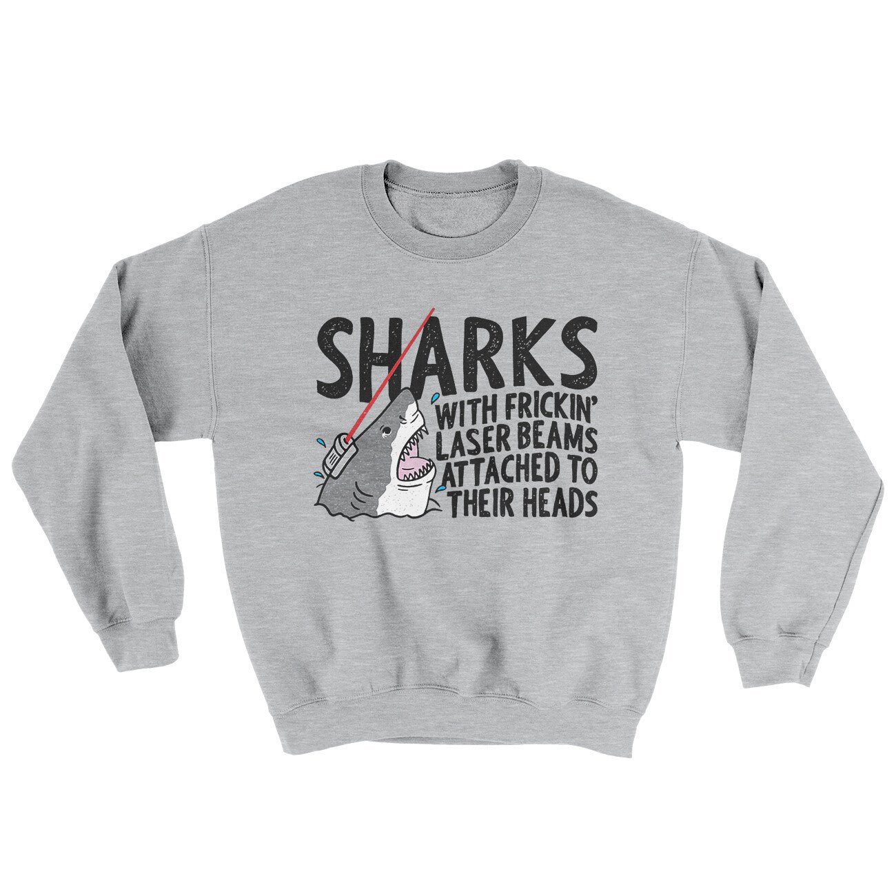 Sharks With Frickin’ Laser Beams Ugly Sweater | Funny Shirt from Famous In Real Life