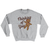 Thinking Of You Ugly Sweater Sport Grey | Funny Shirt from Famous In Real Life