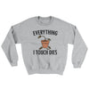 Everything I Touch Dies Ugly Sweater Sport Grey | Funny Shirt from Famous In Real Life