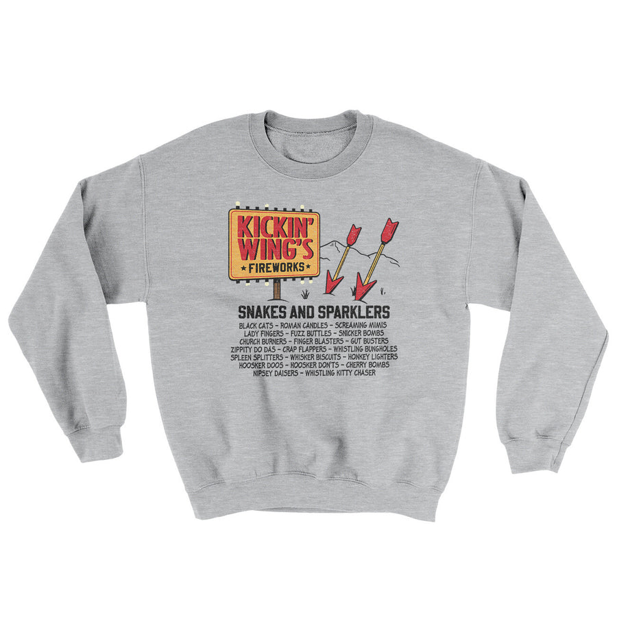 Kickin' Wing's Fireworks Ugly Sweater | Funny Shirt from Famous In Real Life